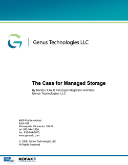 The Case for Managed Storage