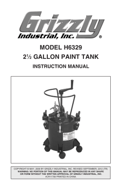 model h6329 21&frasl;2 gallon paint tanK