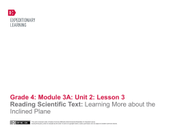 Grade 4: Module 3A: Unit 2