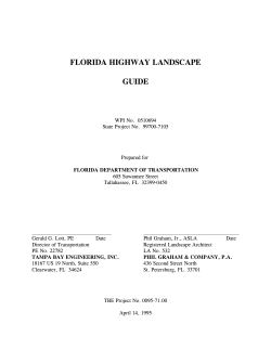 Florida Highway Landscape Guide