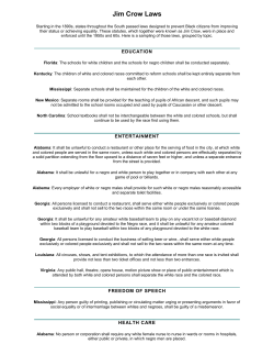 Jim Crow Laws - Thompson School District
