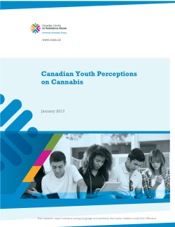 Canadian Youth Perceptions on Cannabis