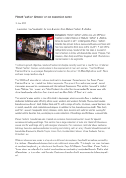 Planet Fashion Grande` on an expansion spree