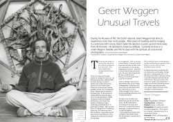 Geert Weggen Unusual Travels