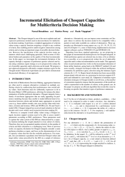Incremental Elicitation of Choquet Capacities for Multicriteria