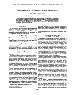 Earthquakes as a self-organized critical phenomenon