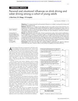 Personal and situational influences on drink