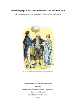 A Comparative s ten`s Pride and Prejudice.