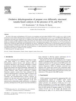 Oxidative dehydrogenation of propane over differently structured