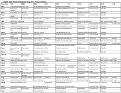 Smoky Hills Public Television May 2017 Program Grid