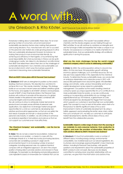 BASF`s Care Creations