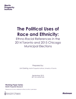 The Political Uses of Race and Ethnicity