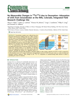 No Measurable Changes in 238U/235U due to Desorption