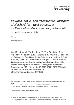 Sources, sinks, and transatlantic transport of North African dust