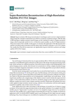 Super-Resolution Reconstruction of High-Resolution Satellite ZY