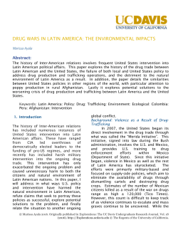 drug wars in latin america: the environmental impacts