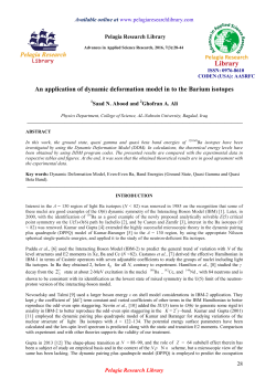 An application of dynamic deformation model in to the Barium isotopes