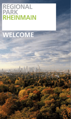 Welcome - Regionalpark Rhein-Main