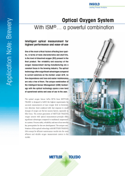 Application Note: Brewery - Optical Oxygen System