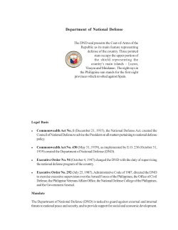 Department of National Defense