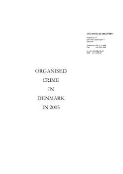 Organized Crime in Denmark 2005
