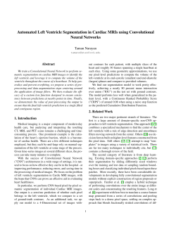 Automated Left Ventricle Segmentation in Cardiac MRIs