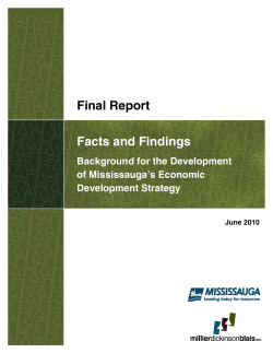 Final Report Facts and Findings