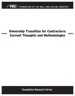Ownership Transition for Contractors