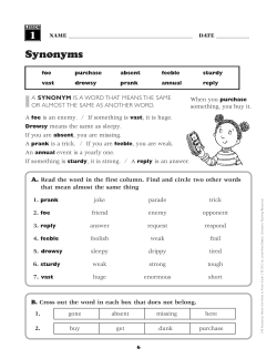 Synonyms - Scholastic