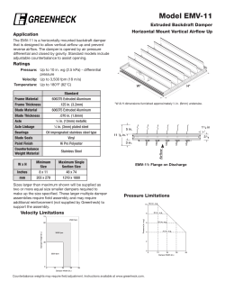 EMV-11(Exhaust Damper, Horizontal Mount, Flange on