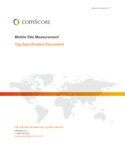 Mobile Site Measurement Tag Specification Document