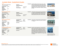 Available Retail - Seattle/North Seattle