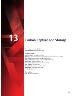 Carbon Capture and Storage