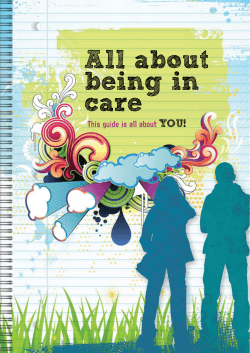 All about being in care - Department for Child Protection