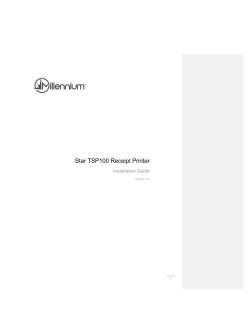 Millennium User Guide