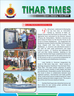 Tihar Newsletter January to June 2014
