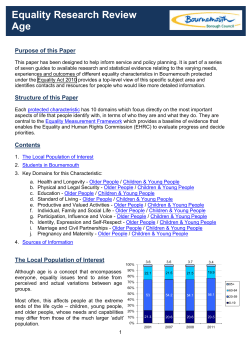 Equality Research Review: Religion/Belief