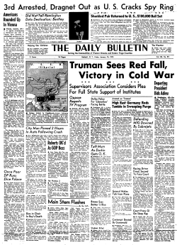 THE DAILV BULLETIN Truman Sees Red Fall, Victory in Cold War