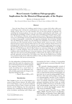 Meso-Cenozoic Caribbean Paleogeography