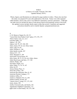 History of Corinth, Vermont (2016 update)