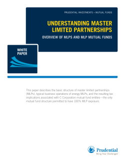 understanding master limited partnerships