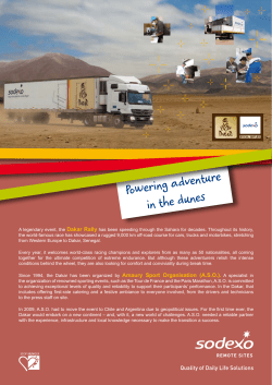 Dakar Rally in South America