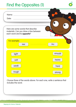 Find the Opposites (1)