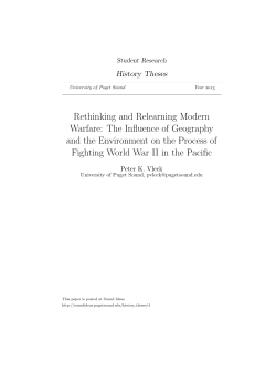 Rethinking and Relearning Modern Warfare: The