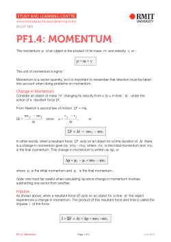 PF1.4: MOMENTUM