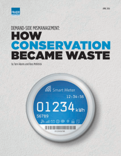 Demand-Side Mismanagement: How &ldquo;Conservation