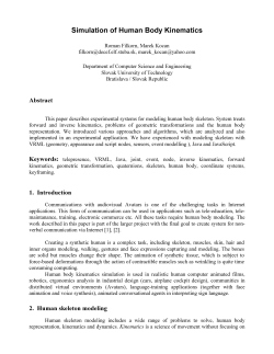 Simulation of Human Body Kinematics