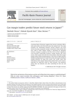 Can margin traders predict future stock returns in Japan?