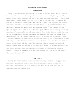 History of Washoe County