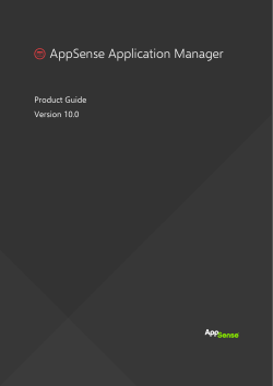 AppSense Application Manager v10.0 Product Guide